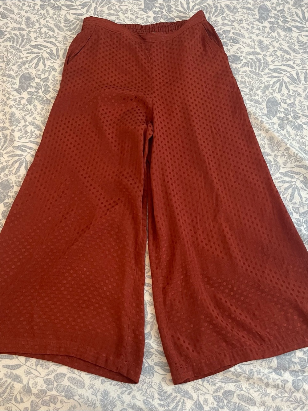 Anthropologie Dolan Left Coast Collection Silky Wide Leg Cropped Pants Size S - Picture 6 of 11